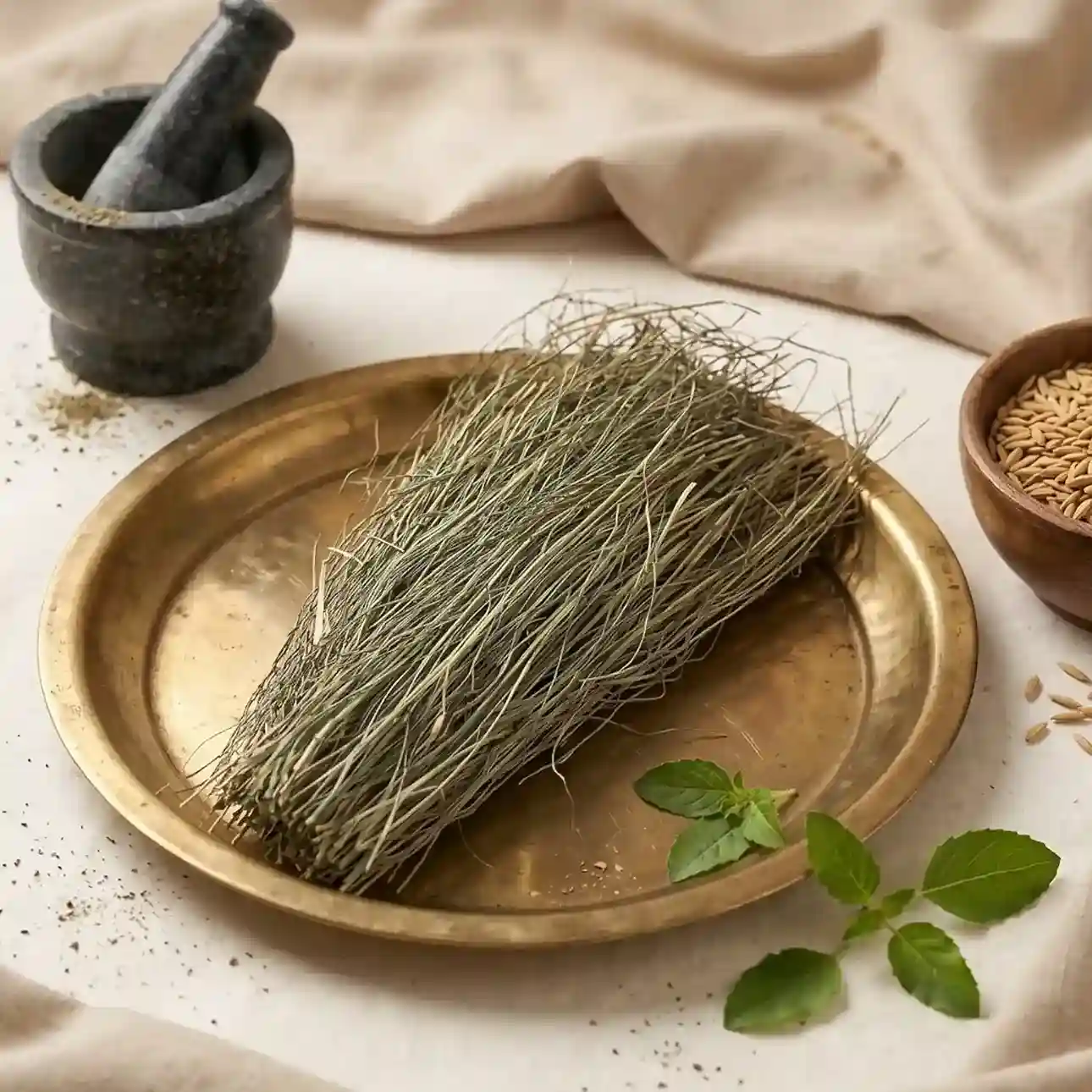 Dried Durva Grass | Dry Doob Ghaas | Bahama Ghas